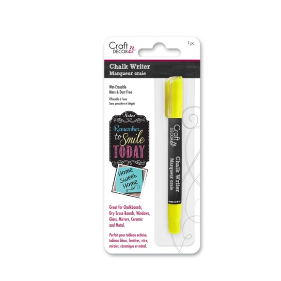 Chalk Writer Blister-Carded Neon Yellow - Picture 2 of 5